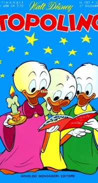 Topolino 0787 - Mondadori 1970 - Italian