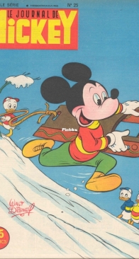 Le Journal de Mickey 0025 -  Hachette 1952 - French