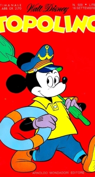 Topolino 0929 - Mondadori 1973 - Italian