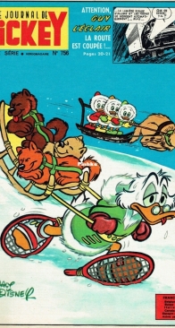 Le Journal de Mickey 0756 - Hachette 1966 - French