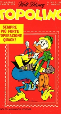 Topolino 0910 - Mondadori 1973 - Italian
