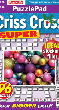 PuzzleLife PuzzlePad Criss Cross Super - Issue 98 - 12.2025 - English