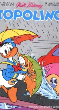Topolino 1034 - Mondadori 1975 - Italian